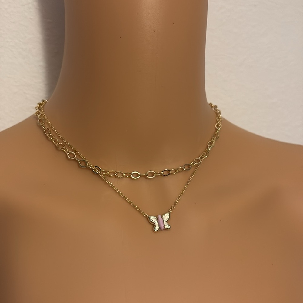 Kendra Scott SADIE 14K Gold Over Brass Multi-Strand Necklace - Lavender - Picture 6 of 6